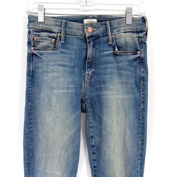 MOTHER Womens 25 The Looker Crop in Make Me Soft Stretch Denim Jeans - Picture 3 of 10